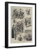 Sketches at Brighton-null-Framed Giclee Print