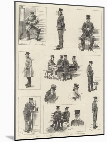 Sketches at Chelsea Hospital, Old Pensioners-William Douglas Almond-Mounted Giclee Print