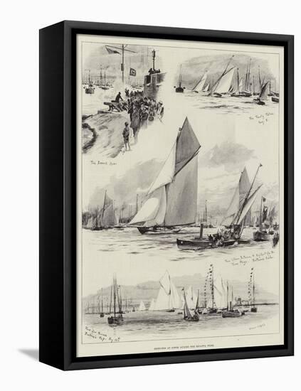 Sketches at Cowes During the Regatta Week-Charles William Wyllie-Framed Stretched Canvas