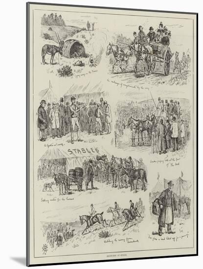 Sketches at Epsom-null-Mounted Giclee Print