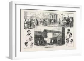 Sketches at Erith During the Strike, a District of Southeast London on the River Thames, 1876, Uk-null-Framed Giclee Print