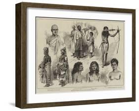 Sketches at Kandy, Ceylon-null-Framed Giclee Print