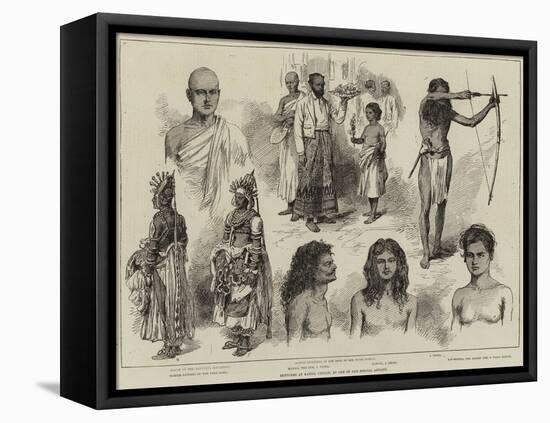 Sketches at Kandy, Ceylon-null-Framed Stretched Canvas