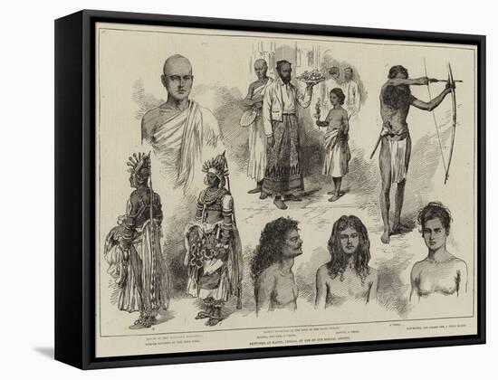 Sketches at Kandy, Ceylon-null-Framed Stretched Canvas