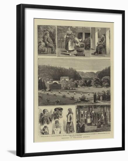 Sketches at Marienbad, Bohemia-null-Framed Giclee Print