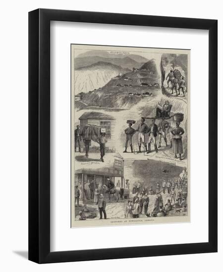 Sketches at Newcastle, Jamaica-William Ralston-Framed Premium Giclee Print