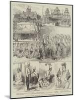 Sketches at Rangoon, Visit of the Viceroy of India to British Burmah-null-Mounted Giclee Print