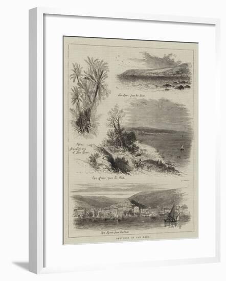 Sketches at San Remo-null-Framed Giclee Print