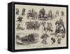 Sketches at Sandown Park Races-Frank Dadd-Framed Stretched Canvas