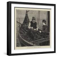 Sketches at Sea, Mending the Jib-Hamilton Macallum-Framed Giclee Print