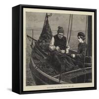 Sketches at Sea, Mending the Jib-Hamilton Macallum-Framed Stretched Canvas