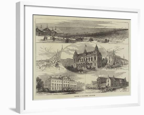 Sketches at Southport, Lancashire-null-Framed Giclee Print