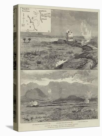 Sketches at Suakin, Showing the Enemy's Position-William Heysham Overend-Stretched Canvas