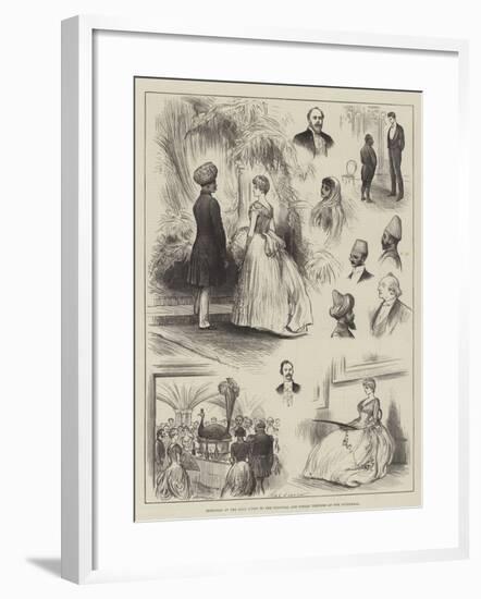 Sketches at the Ball Given to the Colonial and Indian Visitors at the Guildhall-Henry Stephen Ludlow-Framed Giclee Print