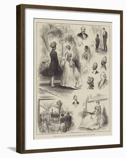 Sketches at the Ball Given to the Colonial and Indian Visitors at the Guildhall-Henry Stephen Ludlow-Framed Giclee Print