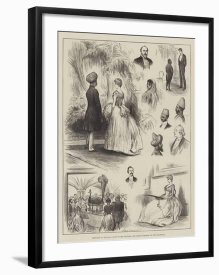 Sketches at the Ball Given to the Colonial and Indian Visitors at the Guildhall-Henry Stephen Ludlow-Framed Giclee Print