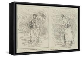 Sketches at the Boat-Race-Alfred Crowquill-Framed Stretched Canvas