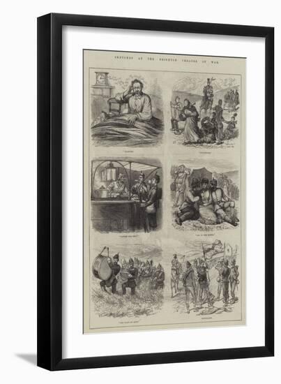 Sketches at the Brighton Theatre of War-null-Framed Giclee Print