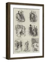 Sketches at the Brighton Volunteer Review-Felix Regamey-Framed Giclee Print