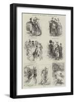 Sketches at the Brighton Volunteer Review-Felix Regamey-Framed Giclee Print