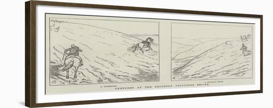 Sketches at the Brighton Volunteer Review-Alfred Crowquill-Framed Giclee Print