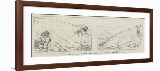 Sketches at the Brighton Volunteer Review-Alfred Crowquill-Framed Giclee Print