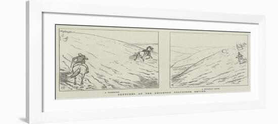 Sketches at the Brighton Volunteer Review-Alfred Crowquill-Framed Giclee Print