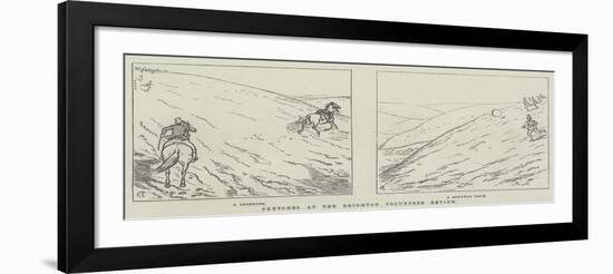 Sketches at the Brighton Volunteer Review-Alfred Crowquill-Framed Giclee Print