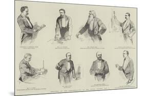 Sketches at the Conversazione of the Royal Society, 8 May-null-Mounted Giclee Print