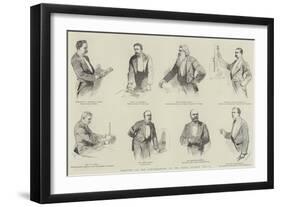 Sketches at the Conversazione of the Royal Society, 8 May-null-Framed Giclee Print