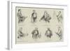 Sketches at the Conversazione of the Royal Society, 8 May-null-Framed Giclee Print