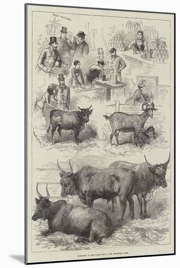 Sketches at the Dairy Show-null-Mounted Giclee Print
