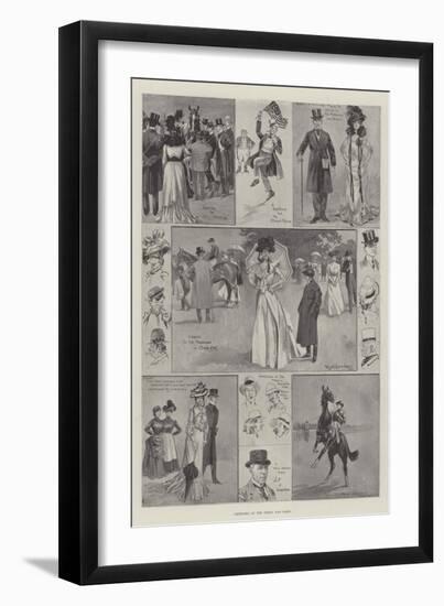 Sketches at the Derby and Oaks-Ralph Cleaver-Framed Giclee Print