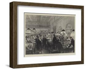 Sketches at the General Post-Office, Stamping and Sorting Letters-Charles Robinson-Framed Giclee Print