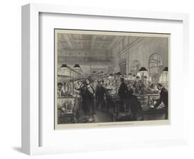 Sketches at the General Post-Office, Stamping and Sorting Letters-Charles Robinson-Framed Giclee Print