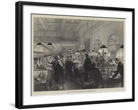 Sketches at the General Post-Office, Stamping and Sorting Letters-Charles Robinson-Framed Giclee Print
