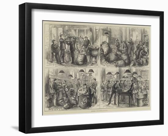 Sketches at the General Post-Office-null-Framed Giclee Print