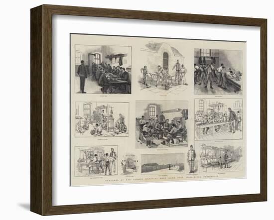 Sketches at the Gordon Memorial Boys' Home, Fort Wallington, Portsmouth-null-Framed Giclee Print