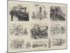 Sketches at the Gordon Memorial Boys' Home, Fort Wallington, Portsmouth-null-Mounted Giclee Print