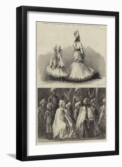 Sketches at the Grand Chapter of the Star of India at Calcutta-null-Framed Giclee Print