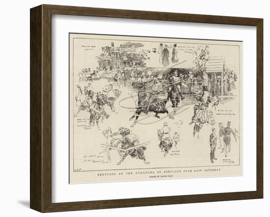 Sketches at the Gymkhana at Ranelagh Club Last Saturday-Frank Craig-Framed Giclee Print