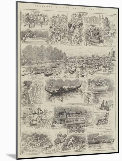 Sketches at the Henley Regatta-Alfred Courbould-Mounted Giclee Print