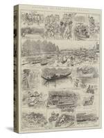 Sketches at the Henley Regatta-Alfred Courbould-Stretched Canvas