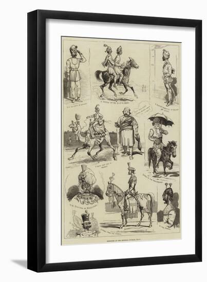 Sketches at the Imperial Durbar, Delhi-null-Framed Giclee Print