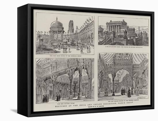 Sketches at the India and Ceylon Exhibition, Earl's Court-Henry William Brewer-Framed Stretched Canvas