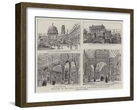 Sketches at the India and Ceylon Exhibition, Earl's Court-Henry William Brewer-Framed Giclee Print