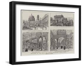 Sketches at the India and Ceylon Exhibition, Earl's Court-Henry William Brewer-Framed Giclee Print