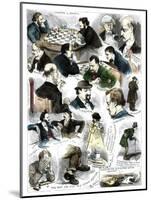 Sketches at the International Chess Tournament, May 5, 1883-Corbould-Mounted Giclee Print