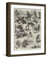 Sketches at the International Chess Tournament-Alfred Courbould-Framed Giclee Print