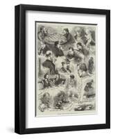 Sketches at the International Chess Tournament-Alfred Courbould-Framed Giclee Print